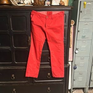 For all mankind size 34 red chinos - straight leg fit.